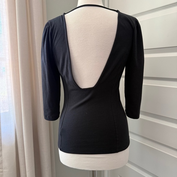 Free People The Plunge Top | Small | Black - Picture 4 of 6
